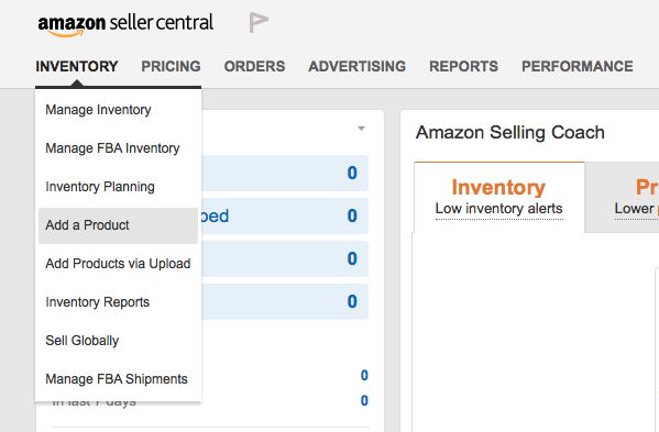 how to add products to amazon seller central
