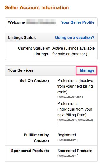 amazon seller central log in