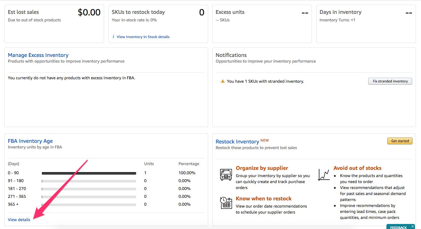 amazon fba storage fee calculator